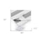 Homeroots 50" X 60" Gray and White Woven Cotton Striped Throw Blanket with Tassels 516597 - alternate 7