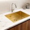Homeroots 10in X 27in Gold Stainless Steel Undermount Kitchen Sink 719939 - alternate 5