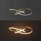Jonathan Y Alexia 25" Abstract Integrated LED Metal Adjustable Pendant, Gold Painting JYL7219B - alternate 9