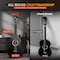 Pyle Beginner Acoustic Guitar Kit, 1/2 Junior Size All Wood Instrument with Full Accessory Kit, Picks PGACLS40BKMT - alternate 4
