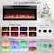 Edendirect 44 in. Wall Mount Electric Fireplace with Remote and Multi Color Flame , LED Light Heater in Black ZR-W1769P171421 - alternate 8