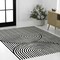 Jonathan Y Sofia MidCentury Modern Arch Stripe Two-Tone High-Low Black/White 8 ft. x 10 ft. Area Rug SCN109C-8 - alternate 6