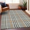Homeroots 9' X 12' Black Gold And Ivory Plaid Washable Indoor Outdoor Area Rug 601456 - alternate 9
