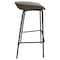 Leisuremod Servos Barstool with Upholstered Faux Leather Seat and Powder Coated Iron Frame, Light Grey SSBL-18LGR - alternate 6