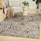 Homeroots 5' X 7' Brown And Ivory Palm Leaf Indoor Outdoor Area Rug 552508 - alternate 7