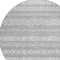Homeroots 8' Gray And Silver Round Southwestern Washable Indoor Outdoor Area Rug 587538 - alternate 8