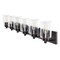 Jonathan Y Irving 40" 6-Light Seeded Glass/Iron Modern Contemporary LED Vanity Light, Oil Rubbed Bronze JYL7621E - alternate 8