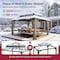 Sunjoy 14x12 Kingston PC Top Rectangular Gazebo Wood A10204387000 - alternate 11