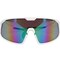 Bouton Optical Enhanced Coverage Full Frame Safety Glasses, w/White Frame, Green Mirror Plus PRO Lens, and Anti-Scrat 250-43-0008 - alternate 3