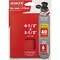 Diablo Sander Sheet, 5-1/2 in W, 4-1/2 in L, 40 Grit, Ultra Coarse, Aluminum Oxide Abrasive Red, 6PK DCS045040S06G - alternate 5