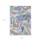 Homeroots 9' X 12' Brown Teal Blue And Ivory Geometric Washable Indoor Outdoor Area Rug 617954 - alternate 9