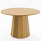Homeroots 46" Natural Wood Pedestal Base Round Top Dining Table 721085 - alternate 1