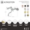 Kingston Brass Double-Handle Wall Mount Bathroom Faucet, Polished Chrome KS2111AX - alternate 6