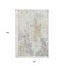 Homeroots 10' X 14' Midnight Ivory And Beige Abstract Washable Indoor Outdoor Area Rug 643618 - alternate 5
