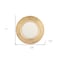 Homeroots 13in Clear And Gold Round Glass Handmade Charger Plate 375871 - alternate 5