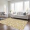Homeroots 5' X 8' Gold And Ivory Geometric Washable Indoor Outdoor Area Rug 599281 - alternate 7