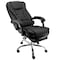 Elama High Back Adjustable Faux Leather Office Chair in Black with Adjustable Footrest ELM-F-011 - alternate 6