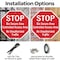 Signmission Stop Bio Secure Area Controlled Acc, 10 inch X 10 inch, Aluminum Metal Signs, 2PK OC-A-2PACK-10-247 - alternate 4