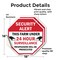 Signmission Security Alert This Farm Under 24 H, 18 inch X 18 inch, Vinyl Decal, 2PK OC-D-2PACK-18-329 - alternate 4