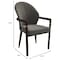 Leisuremod Opaline Series Elegant Wooden Dining Chair in Two-Tone Kahki, 4PK OC24KA4 - alternate 9
