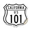 Signmission California Route Marker Shield Sign Us 1, 12 inch X 12 inch, Vinyl Decal, 2PK SHI-D-2PACK-12-370 - alternate 1
