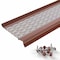 Waterlock Micromesh 6" Half Round Aluminum/SS Gutter Guard, Scotch Red, 35ft WM-6HR-035-SCR - alternate 1