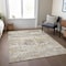 Homeroots 9' X 12' Ivory And Taupe Striped Washable Indoor Outdoor Area Rug 609550 - alternate 7