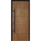 Vdomdoors Steel Door Deux 6683 Natural Oak Entry Door Painted W36xH80 Right hand Inswing DEUX6683EXD-OAK-W36 x H80-RH-I - alternate 1