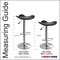 Amerihome Classic Essential Bar Stool, 18 W, Adjustable Height BS1002SET - alternate 3