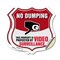 Signmission No Dumping Shield Sign This Property Is, 4 inch X 4 inch, Vinyl Decal, 2PK SHI-D-2PACK-4-393 - alternate 1