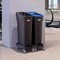 Suncast Commercial 23-Gallon Multi-Stream Trash Can, 2-Pack; Blue/Black, 2PK TCN2030MS2PK - alternate 3