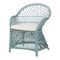 Bali & Pari Casilda Bohemian Light Blue Braided Rattan Arm Chair 250-13869-ZORO - alternate 1