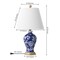 Jonathan Y Grace 24" French Country Cottage Ceramic/Iron Floral Urn LED Table Lamp, Navy/White JYL3009E - alternate 5