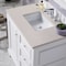 James Martin Vanities De Soto 36" Single Vanity, Bright White, w/ 3 CM Siberian Silestone Top 825-V36-BW-3SFR - alternate 2