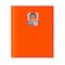C-Line Products 8-1/2" x 11" Orange Two-Pocket Heavyweight Poly Portfolio Folder with Prongs, 25EA/BX, 6BX/CT 33962-BX - alternate 1