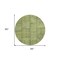 Homeroots 8' Fern Green And Artichoke Green Round Patchwork Washable Indoor Outdoor Area Rug 581595 - alternate 6