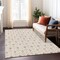 Homeroots 9' X 12' Salmon And Beige Geometric Washable Indoor Outdoor Area Rug 595767 - alternate 8