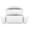 Leisuremod Hanging 2 person Egg Swing Cushion, White ES57C-W - alternate 5
