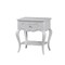 Homeroots 24" X 17" X 26" Gray Pine Wood Nightstand 285573 - alternate 1