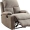 Homeroots 32" Gray Linen Recliner 286183 - alternate 3
