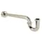 Kingston Brass 1-1/4, or 1-1/2 x 1-1/2 in. P-Trap with Box Flange, 19 in. Length, 18 Gauge, Polished Nickel CC6246 - alternate 1