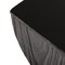 Leisuremod Onyx Twisted Square Fiberstone Side Table, Tree Bark Texture, Fully Assembled OST14BL - alternate 6