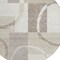 Homeroots 8' Ivory And Beige Round Geometric Washable Indoor Outdoor Area Rug 612583 - alternate 5