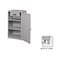 Pucel Counter Height Drawer Cabinet, 24 in W x 48 in H x 19 in D, Gray HDTC-2442-DL - alternate 1