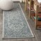 Jonathan Y Rozetta Boho Medallion Textured Weave Gray/Teal 2 ft. x 8 ft. Indoor/Outdoor Runner Rug SMB102C-28 - alternate 1