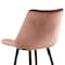 Elama 2 Piece Velvet Tufted Bar Chair in Pink with Metal Legs ELM-222-PNK - alternate 8