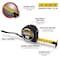 Performance Tool 16 ft. x 1 in. Heavy-Duty Tape Measure W5053 - alternate 10