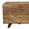 Homeroots 46in Brown and Black Distressed Solid Wood Storage Bench with Flip Top 489211 - alternate 6