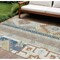Homeroots 10' X 14' Ivory Blue And Brown Aztec Washable Indoor Outdoor Area Rug 598471 - alternate 1