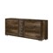 Homeroots 66" Brown Three Drawer Double Dresser 282560 - alternate 1